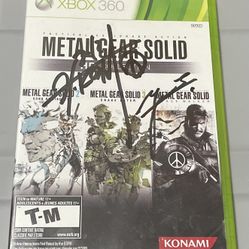 Metal Gear Solid HD Collection Signed By HIDEO KOJIMA & YOJI SHINKAWA