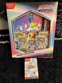 Pokemon Prismatic Evolutions Binder Collection And Booster Bundle