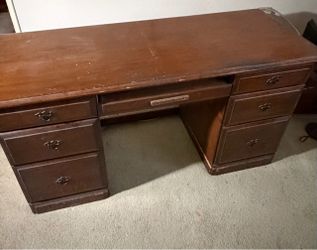 Brown desk