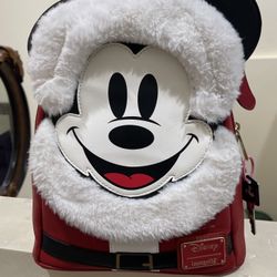 Disney Loungefly  Santa Mickey Mini Backpack, $50 Cash Only 