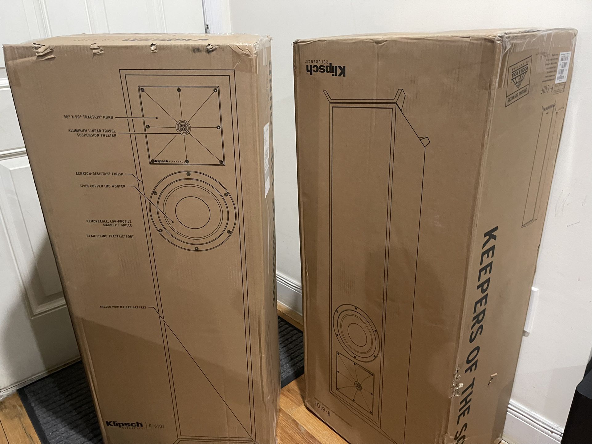 Klipsch Floor Tower Speaker Pair Sealed New 