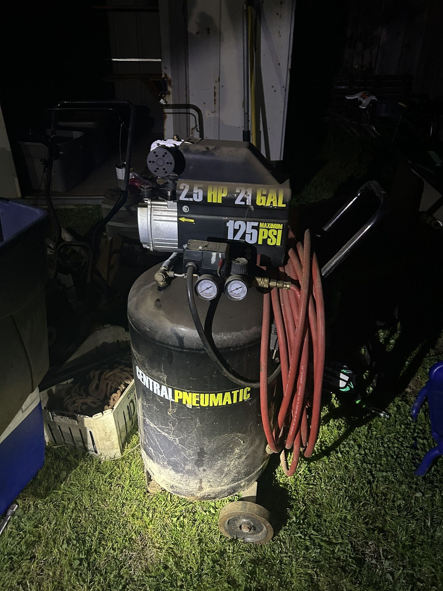 21gallon 2.5hp Air Compressor With Hose