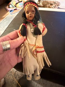 Vintage Native American doll from the 1960s