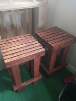 Wooden Table/ Stool