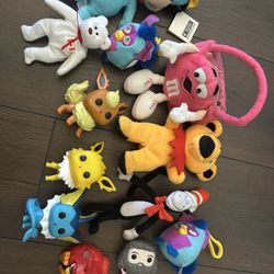 Plushies ,furbys,pokemon