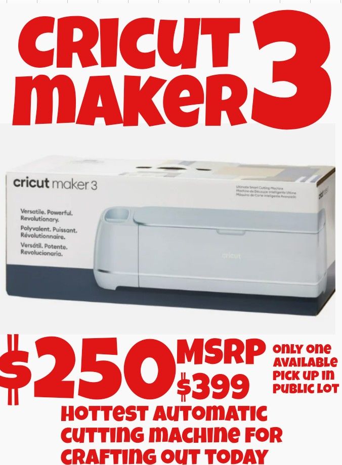 Cricut Maker 3 NEW IN BOX 