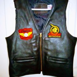 Men's Indian Motorcycle Leather Vest