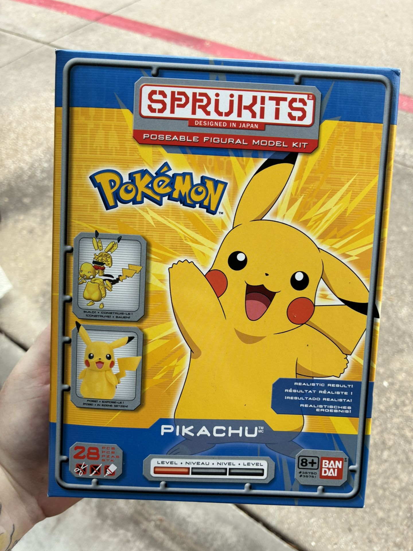 SpruKits Pokemon Pikachu Action Figure Model Kit