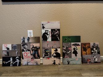 Urban Canvas Wall Art Banksy-Inspired