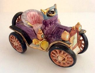 Rare and unique porcelain car