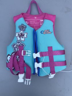 Kids girls life vests