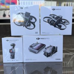Only $10 Down! Dji Mini 5 Fly More Combo, Dji Avata 1 & 2 & Dji Osmo Pocket 3 Creator Combo ((Take It Home In Payments/ llévatelo a casa en pagos) 
