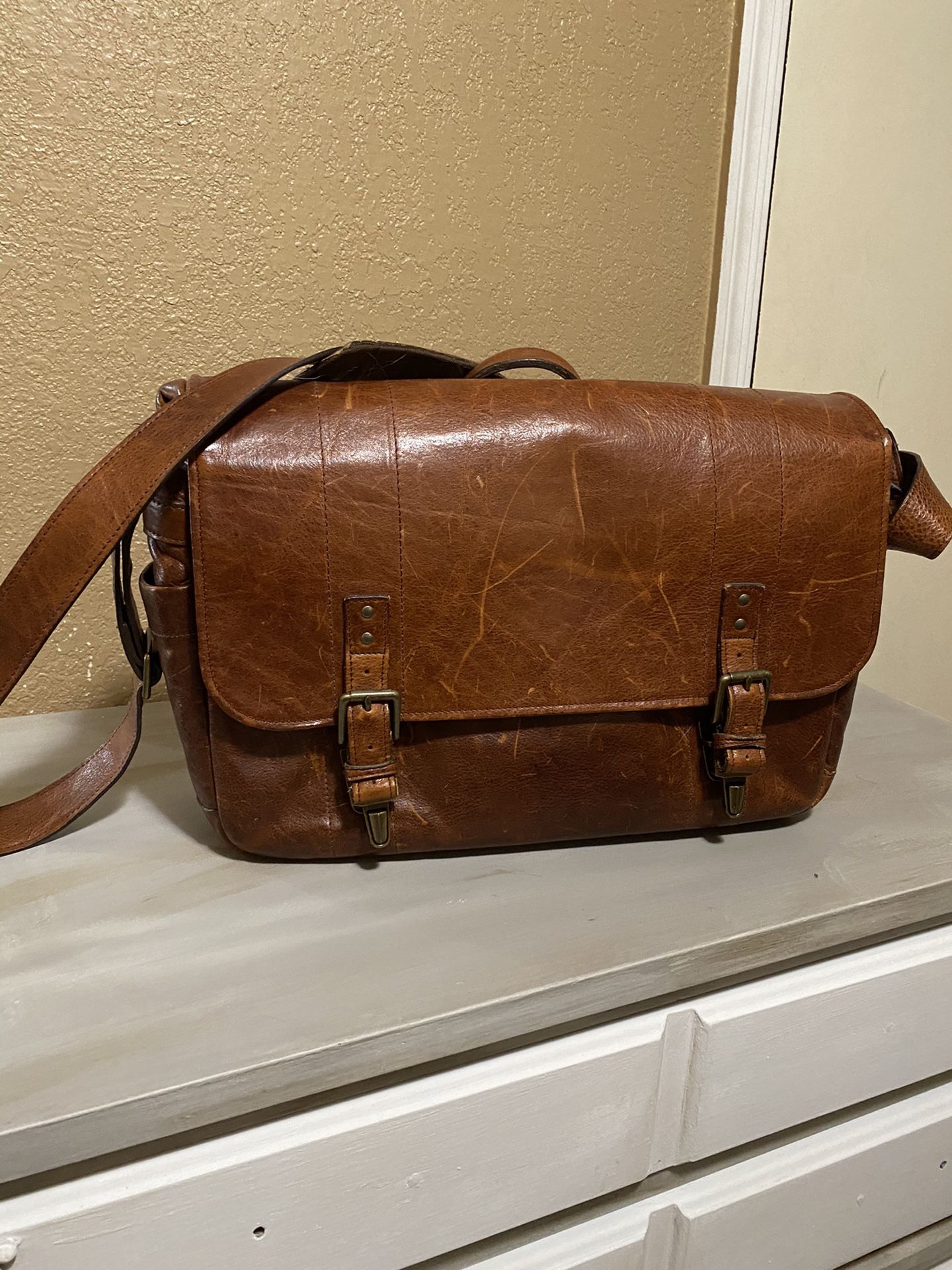 Stylish Italian Leather Messenger bag