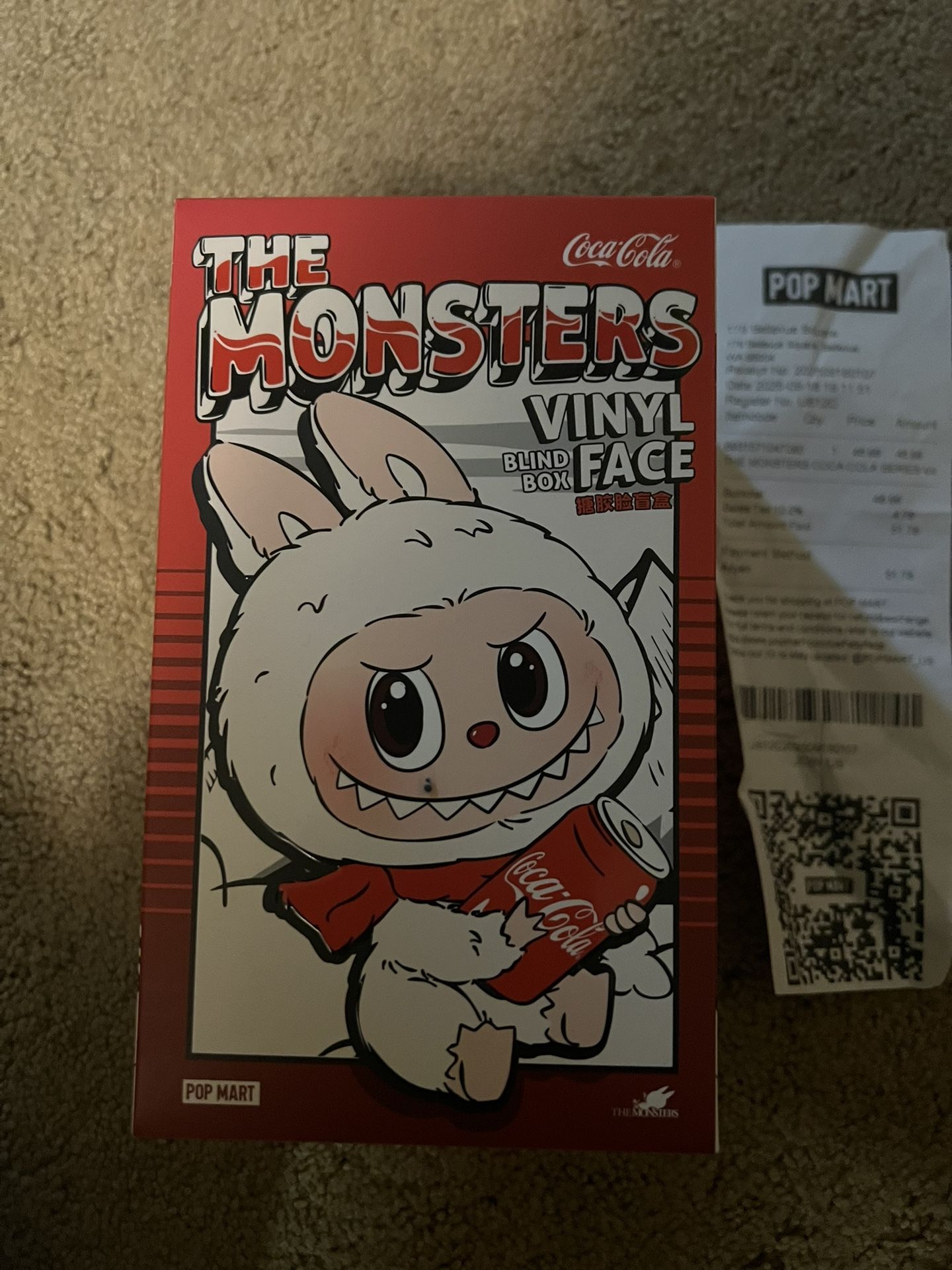 Pop Mart The Monsters Coca-Cola Series - Vinyl Labubu Brand New