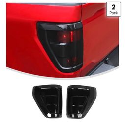 Smoked Black Taillight Cover Trim Decor For Ford F150 2021-2023 XL & XLT
