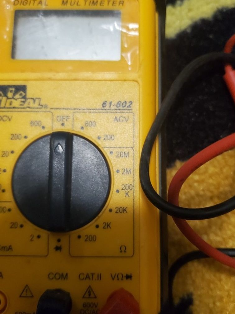 IDEAL Digital Multimeter 61-342 Test-Pro TRMS professional meter with leads used