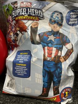 Captain America Costume With Shield For Toddler Boy