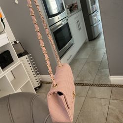 Pink Mini Leather Shoulder Bag NEW 