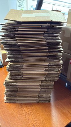 Clean boxes 11-1/4 x8-3/4x 8. Qty 65. $ 60