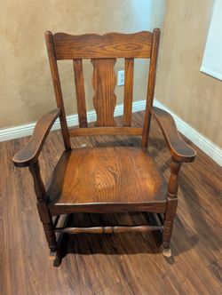 Antique Oak Rocking Chair