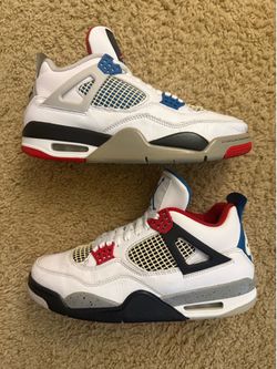 Size 9 (Pre owned, no box) - Air Jordan 4 retro what the
