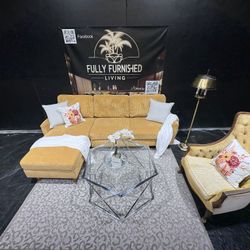 Sectional/couch/sofa,Mid century Style, Material: Corduroy, Size 93x53, Delivery Available 