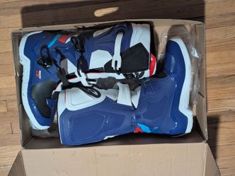 Alpinestars Tech 3 Motocross Boots Size 9 US Blue/White/Red – Excellent Condition