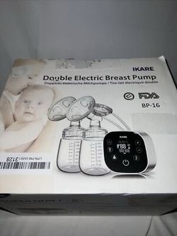 *IKARE Pain Free Portable Breast Pump Hospital Grade Double Pink New