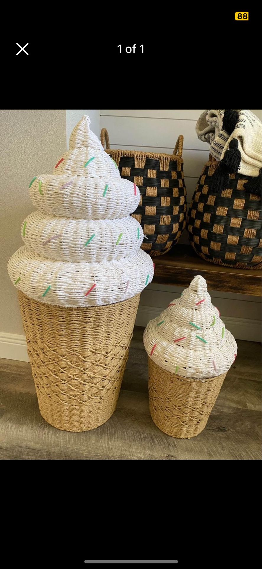 Icecream Cone Hamper Baskets