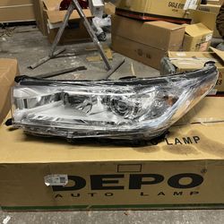 2017-2019 Toyota Highlander LH Left Driver Headlight LED
