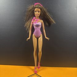 Vintage Hispanic/Latino BARBIE Model Pose Doll MATTEL 1(contact info removed) Purple Swimsuit