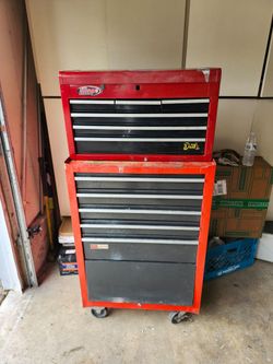 Craftsman toolbox with tools