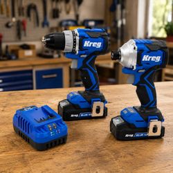 20V Cordless Drill & Impact Driver Combo Kit w/ 2 Batteries & Charger