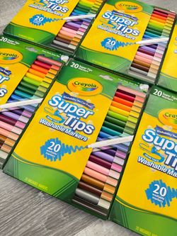 Crayola Super Tips Washable Markers for Kids, 20 Count