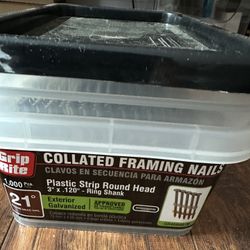 Collated Framing Nails 3”x.120”- Ring Shank