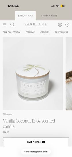 Sand + Fog Scented Candles