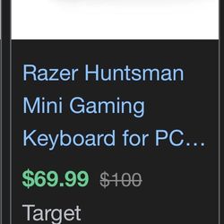 Razor Huntsman Mini 60 Percent Keyboard Customized