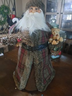 SANTA XMAS DECOR/TREE TOPPER