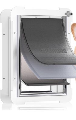 New in box: 3-Flap Medium Dog Door for Door with Metal Sliding