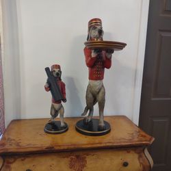 2 Bombay Serving Dog Decoration 