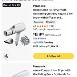 panasonic hair dryer