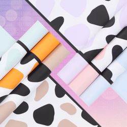 Cow Floral Bouquet Wrapping Paper