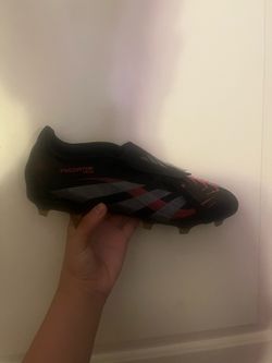 addidas predators black red grey size 9 pros