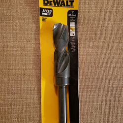 DEWALT DW1629 1-Inch 1/2-Inch Reduced Shank Twist Drill Bit,Black