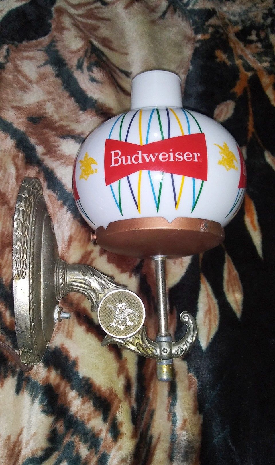 Vintage Budweiser wall sconce