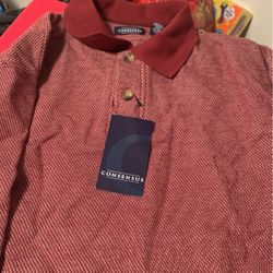 New With Tags - Mens Large Collar Top 