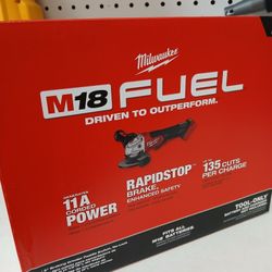 Milwaukee new 41/2"-5" Grinder Fuel 18M