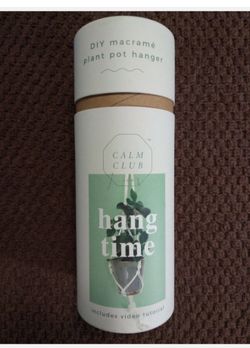Calm Club "Hang Time" DIY macrame' plant pot hanger