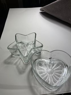 Glass dish decor 