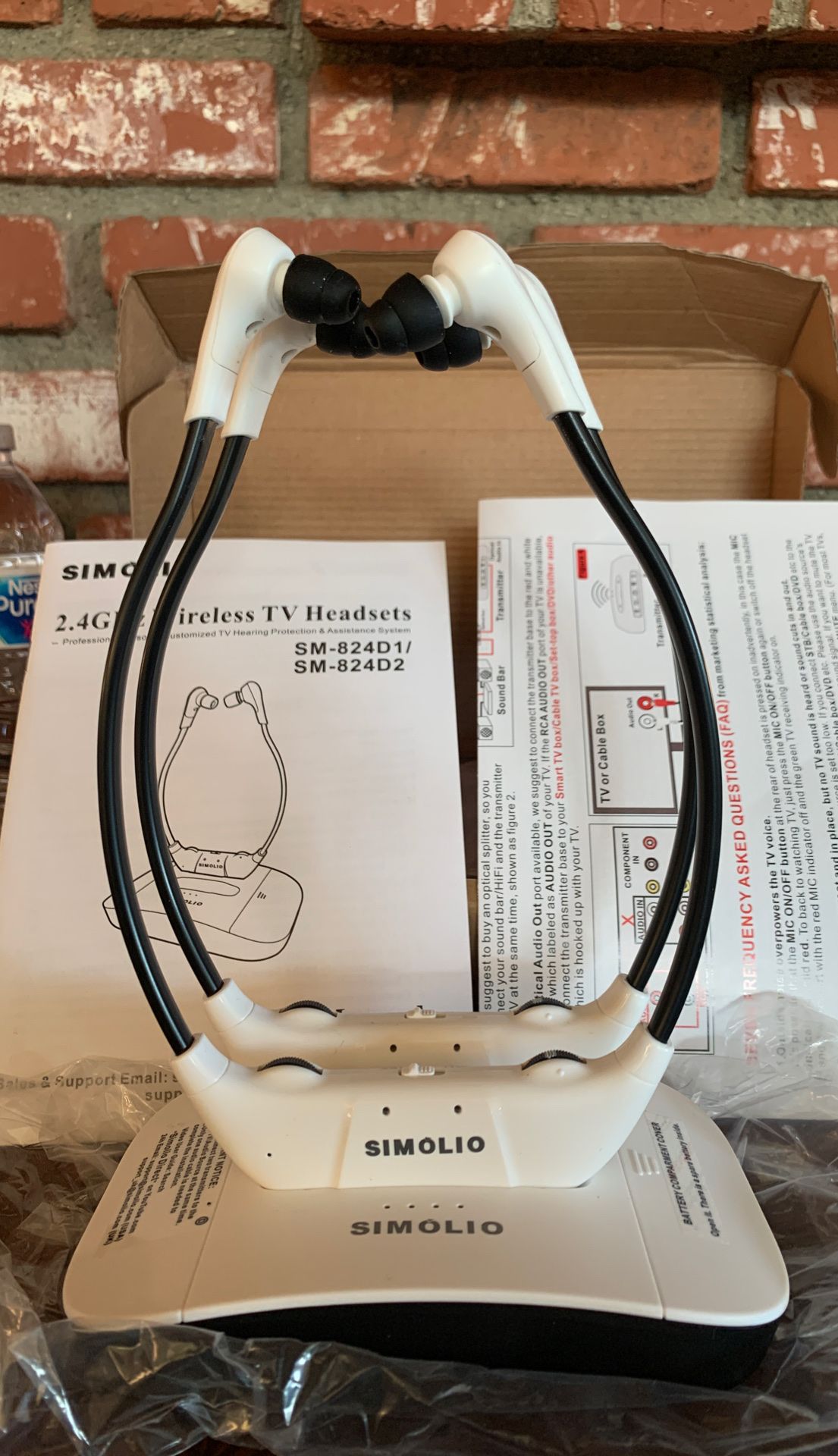 SIMOLIO Wireless TV Headphones, In Ear TV Hearing Devices, Hearing